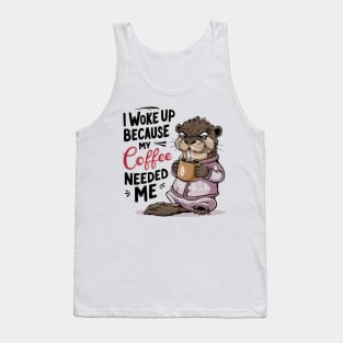 Coffee Otter Tank Top